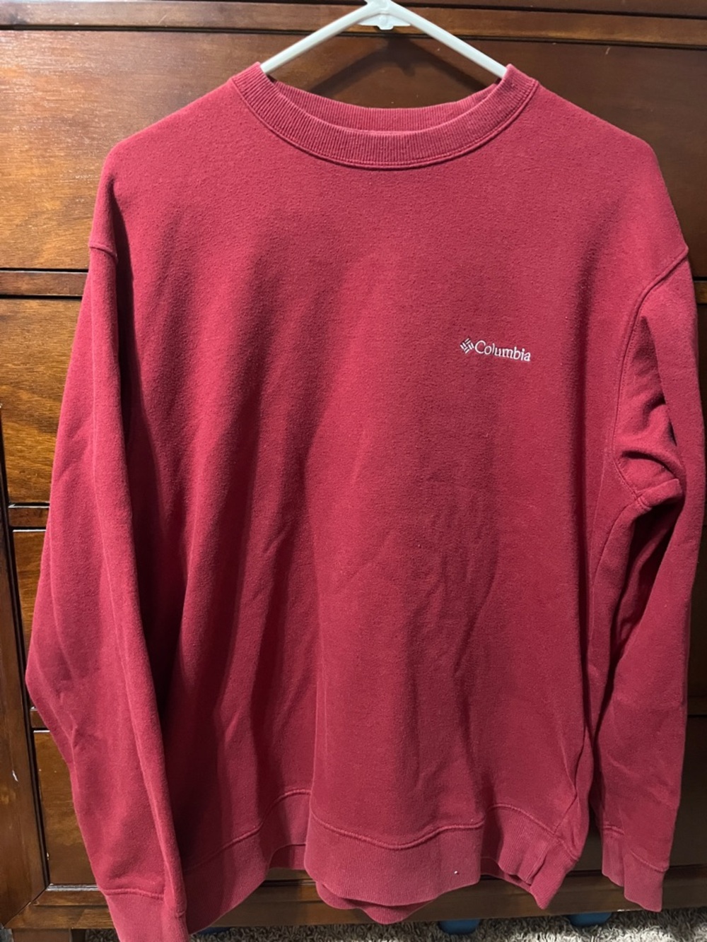 Columbia Men's Brick Red Crewneck Sweatshirt